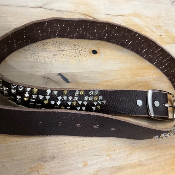 TYLIE MALIBU VINTAGE LEATHER BELT/BROWN main image 7